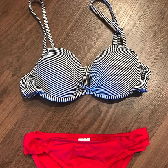 target red white and blue bathing suit